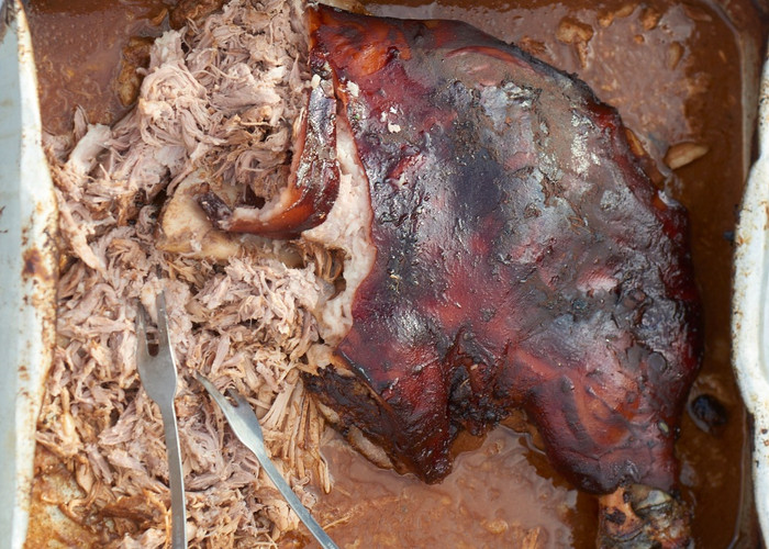 Pulled free range pork
