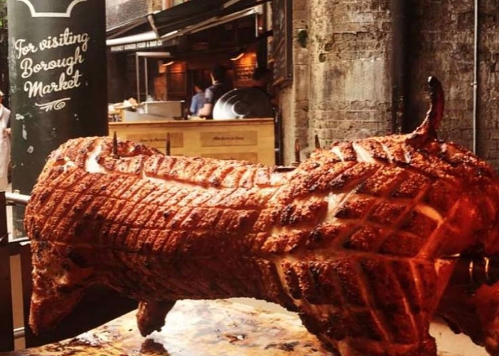 Roast hog at Borough Market