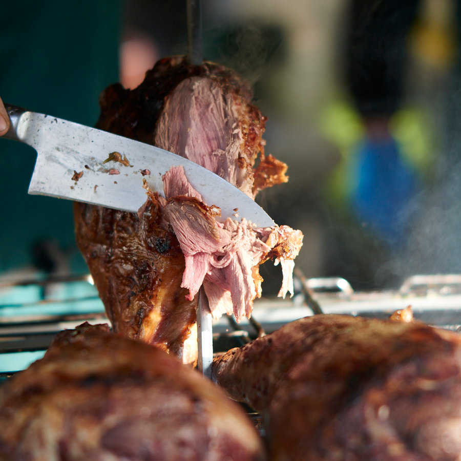 Lamb spit roast